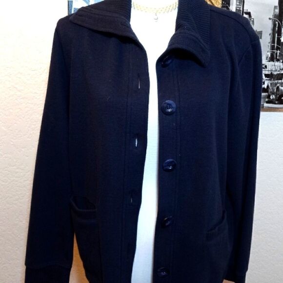 Karen Scott Sweater dark-blue for women size L - Picture 1 of 11